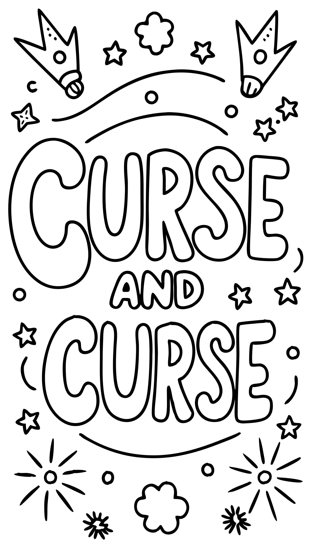 free curse word coloring pages